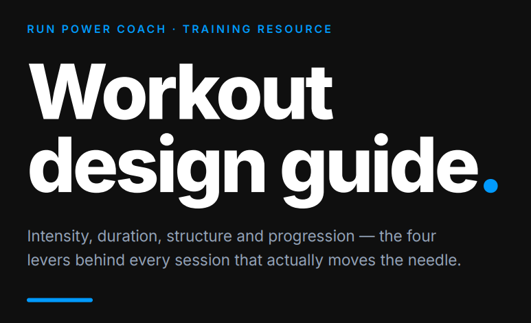 Workout Design Guide cover